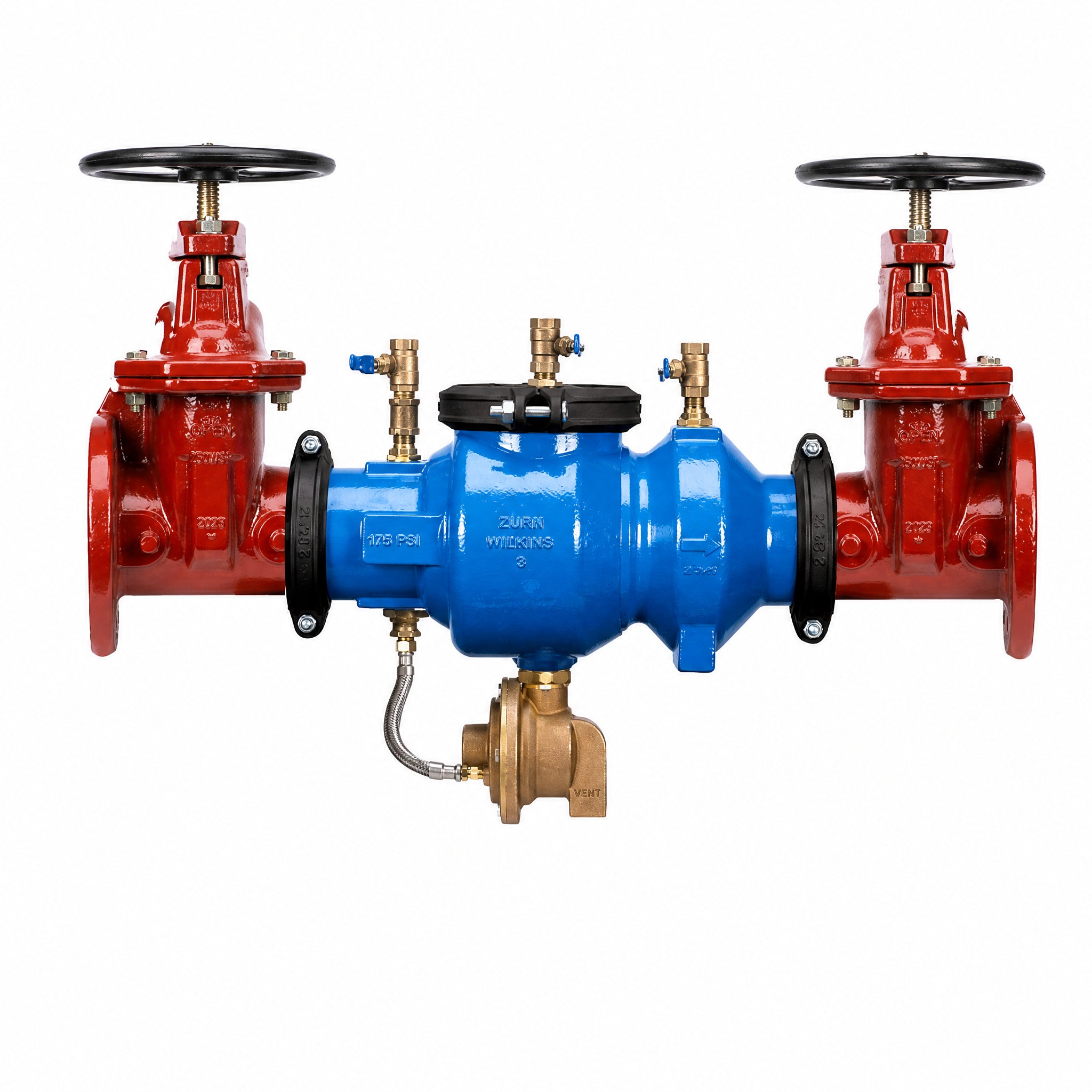 Zurn Wilkins 10-375A 10-inch reduced pressure backflow preventer with NRS gate valves