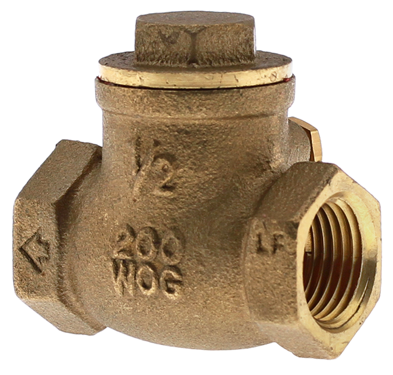 Boshart 08060311NL NO LEAD 1/2" IPS BRASS SWING CHECK VALVE