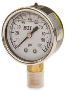 Boshart PGS-100-G 2"FACE 0-100 PSI STAINLESS STEEL PRESSURE GAUGE