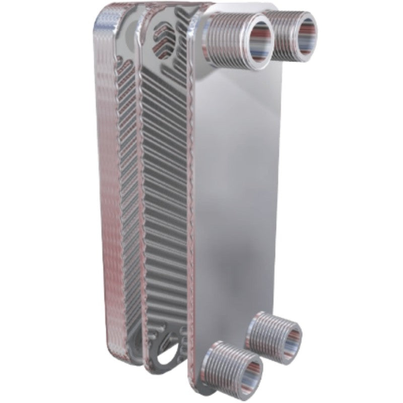 Intercambiador de calor de placas soldadas AIC LA14-20 de pared simple (conexión MIP 3/4)