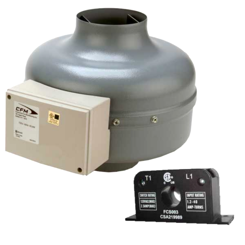 CFM DVK100B-C 4" Dryer Booster Fan Kit w/ Current Sensor 150 CFM