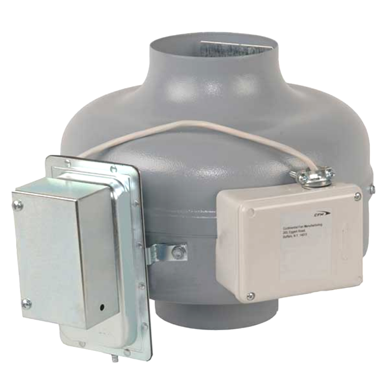 CFM DVK100B-PM 4" Dryer Booster Fan Kit w/ Mounted Pressure Switch 150 CFM