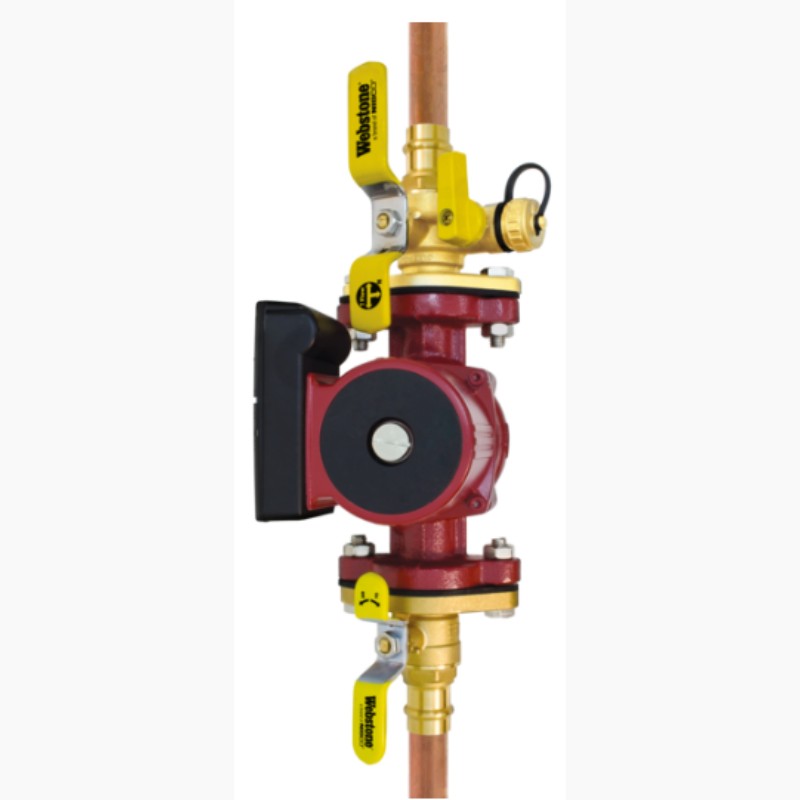 Brida de bomba Webstone IPS x de 2", válvula de bola de latón de puerto completo H-40407HV