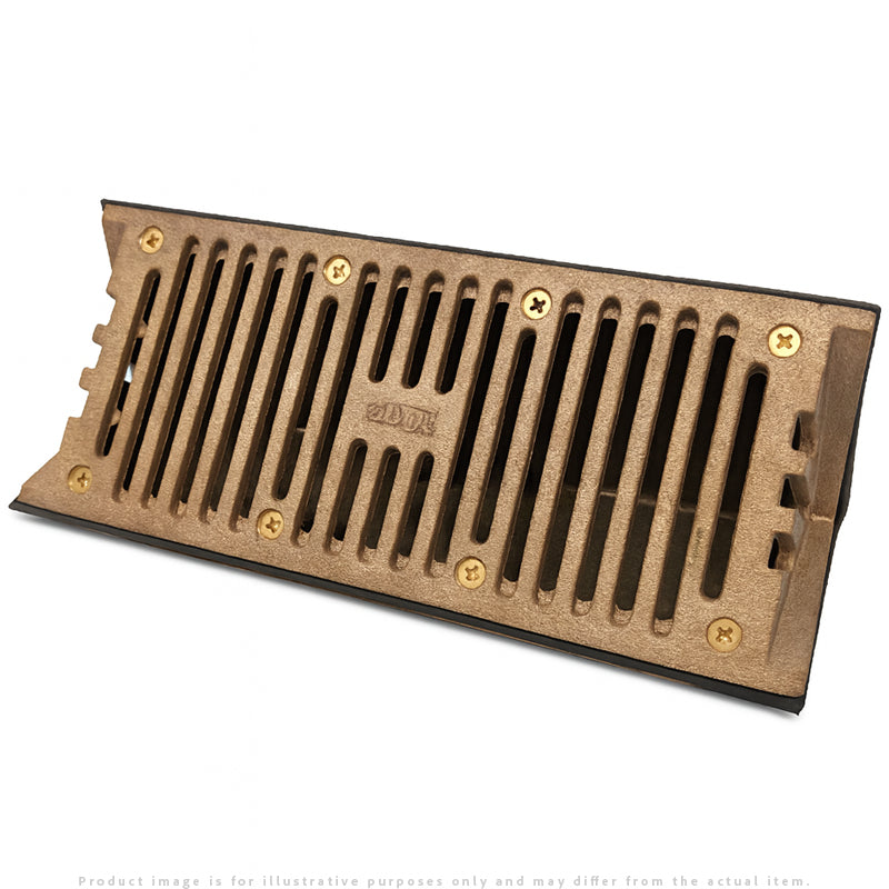 Zurn Z161 Oblique Scupper Drain 3x10 | Bronze Roof Drain