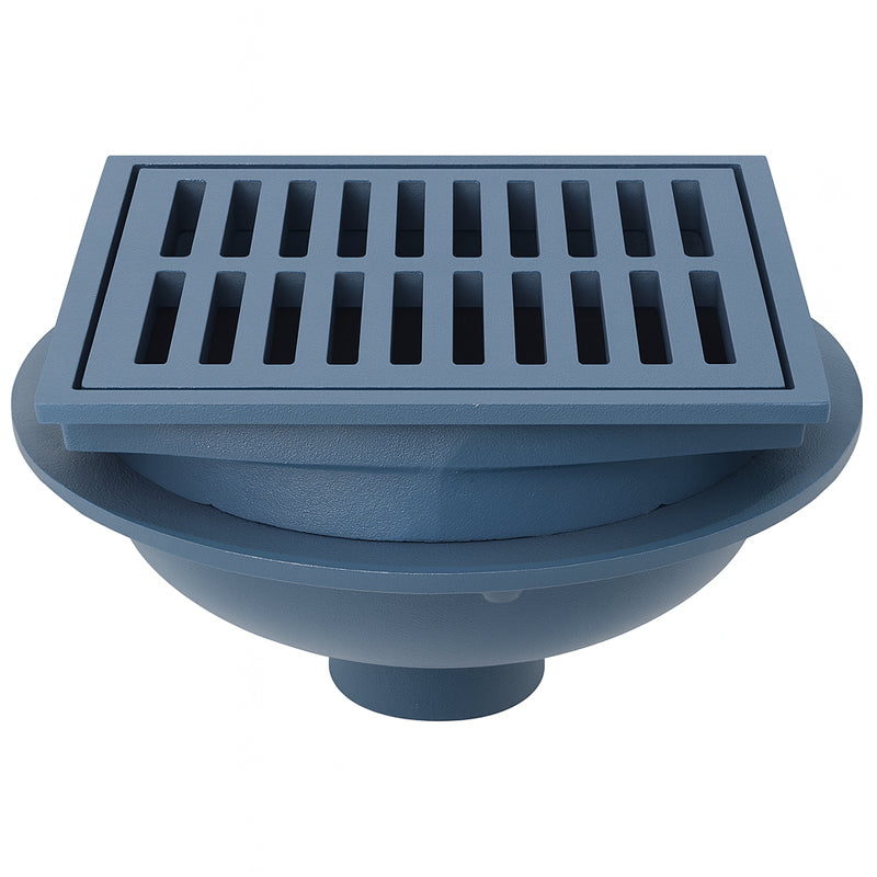 Zurn Z610-H 12" Square Heavy-Duty Floor Drain with Hinged Grate