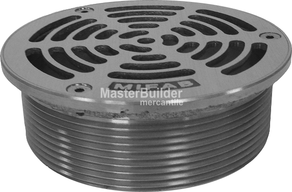 MIFAB 10-3 10" Diameter Stainless Steel Heavy-Duty Slotted Strainer