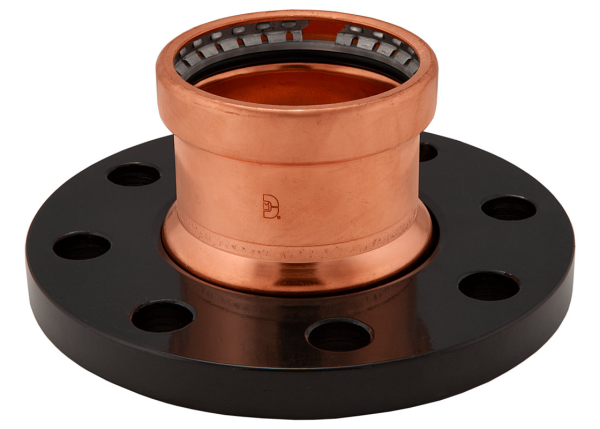 BMI 2-1/2" x 7" Wrot Copper Press-Fit Companion Flange Fitting Item 47610