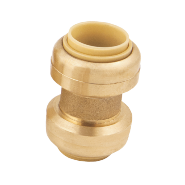 BMI 1/2" Brass Push-Fit Coupling Fitting Item 38004