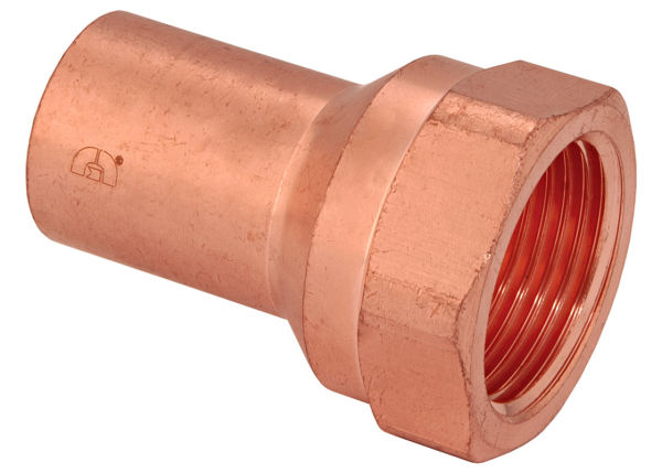 BMI 1-1/2" Wrot Copper Press-Fit FTGxFIPS Adapter Fitting Item 47788