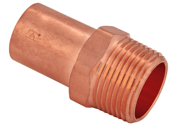BMI 1-1/4" Wrot Copper Press-Fit FTGxMIPS Adapter Fitting Item 47887