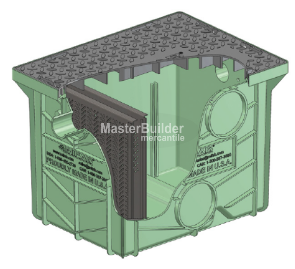 Mifab Lil-35-S 35 GPM HDPE Solids Interceptor w/ 3" Connection (MI-SOLID-PL-35)
