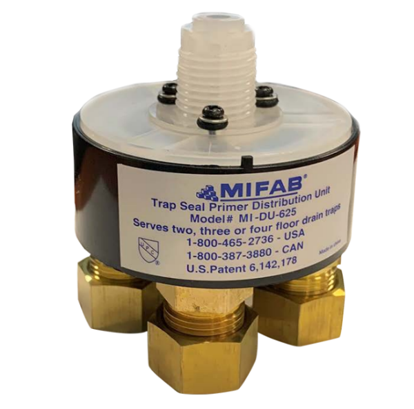 MIFAB MI DU Trap Seal Primer Distribution Unit for Two Three or Four