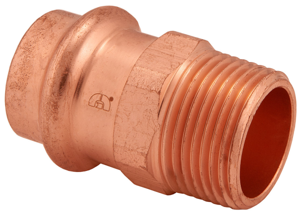 BMI 1-1/2" Wrot Copper Press-Fit PxMIPS Adapter Fitting Item 47808