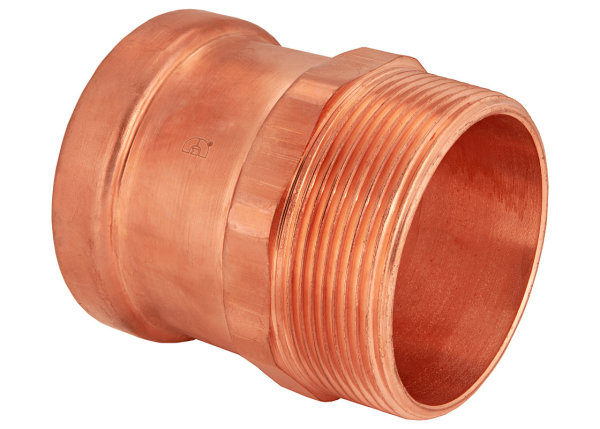 BMI 3" Wrot Copper Press-Fit PxMIPS Adapter Fitting Item 47811