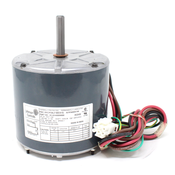 YORK 02440899000 Condenser Fan Motor 1 4 HP 850 RPM 208 230V york-02440899000-condenser-fan-motor-1-4-hp-850-rpm-208-230v