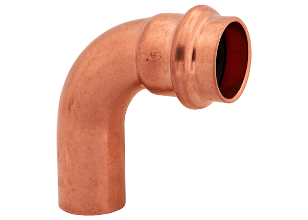BMI 2" Wrot Copper Press-Fit FTG x P 90 Degree Street Elbow Fitting Item 47359