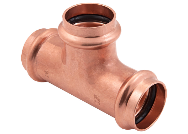 BMI 1-1/2" Wrot Copper Press-Fit Tee Fitting Item 47408