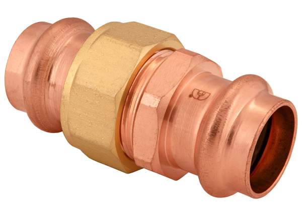 BMI 3/4" Wrot Copper Press-Fit Union Fitting Item 47105