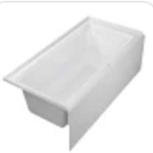 Duravit 700356000000091 ARCHITEC 60 X 30 " WHITE TUB W/TILE FLG LH W/EXTENDED APRON PANEL HEIGHT 20-3/8"