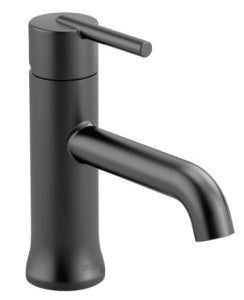 Delta 559Lf-Bllpu Matte Black Trinsic: Single Handle Lavatory Faucet - Less Pop Up