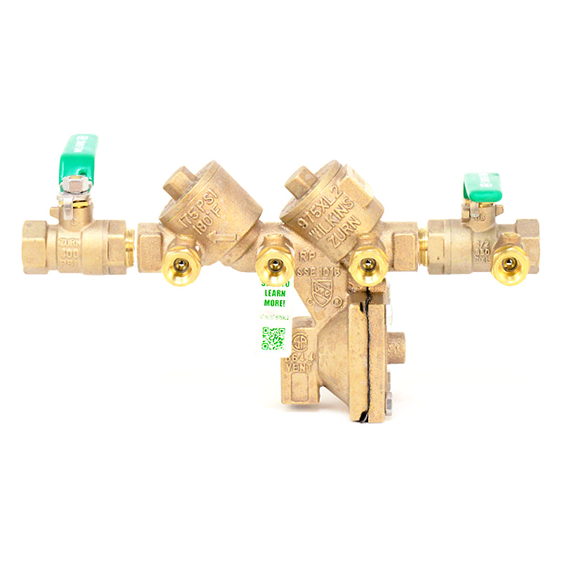Zurn Wilkins 34-975XL2 3/4" Reduced Pressure Zone Backflow Preventer – Lead-Free