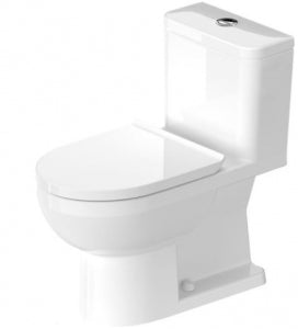 Duravit 21960100U2 DURASTYLE 1PC TOILET 1.32/0.92 GPF RIMLESS