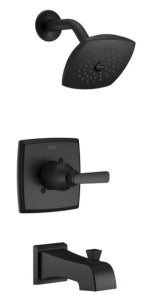 Delta T14464-Bl Matte Black Ashlyn: Monitor 14 Series Tub And Shower Trim Single Handle Lever