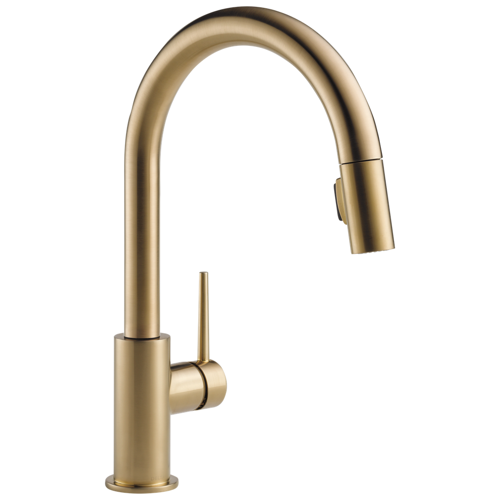 Delta 9159-Cz-Dst Trinsic Champagne Bronze Trinsic Single Handle Pull-Down Kitchen Faucet