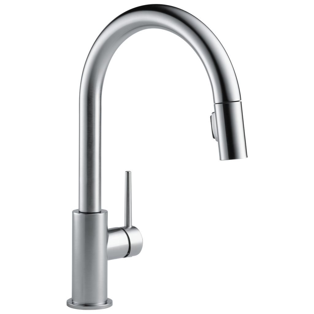 Delta 9159-Ar-Dst Trinsic Arctic Stainless Trinsic Single Handle Pull-Down Kitchen Faucet