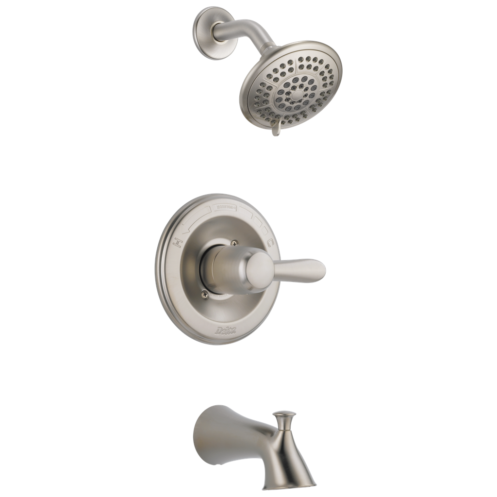 Delta T14438-Ss Lahara Brilliance Stainless Monitor 14 Series Tub & Shower Faucet Trim