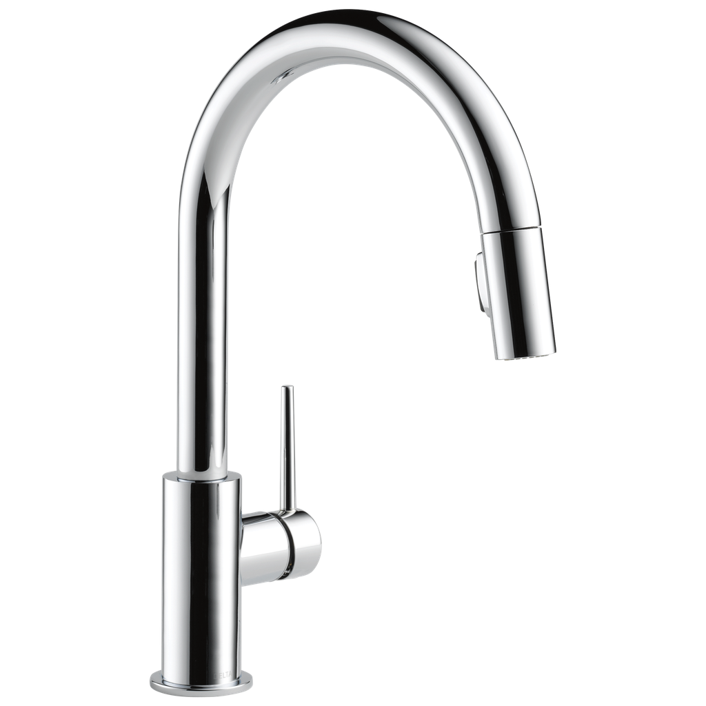 Delta 9159-Dst Trinsic Chrome Trinsic Single Handle Pull-Down Kitchen Faucet