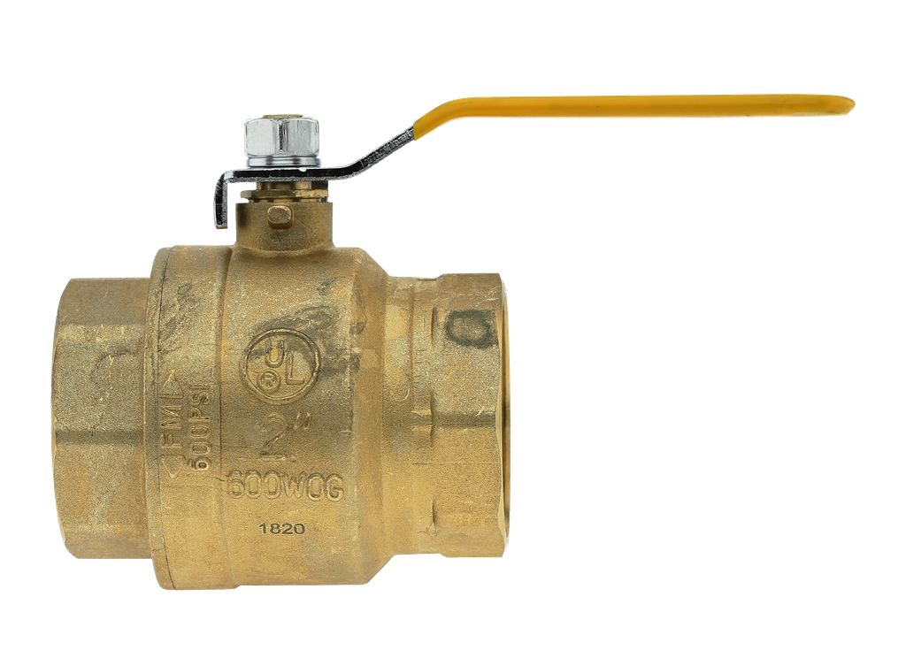 Boshart 0827-20 2" FPT FULL PORT BALL VALVE - 600WOG - CGA APPROVED, NOT FOR POTABLE WATER