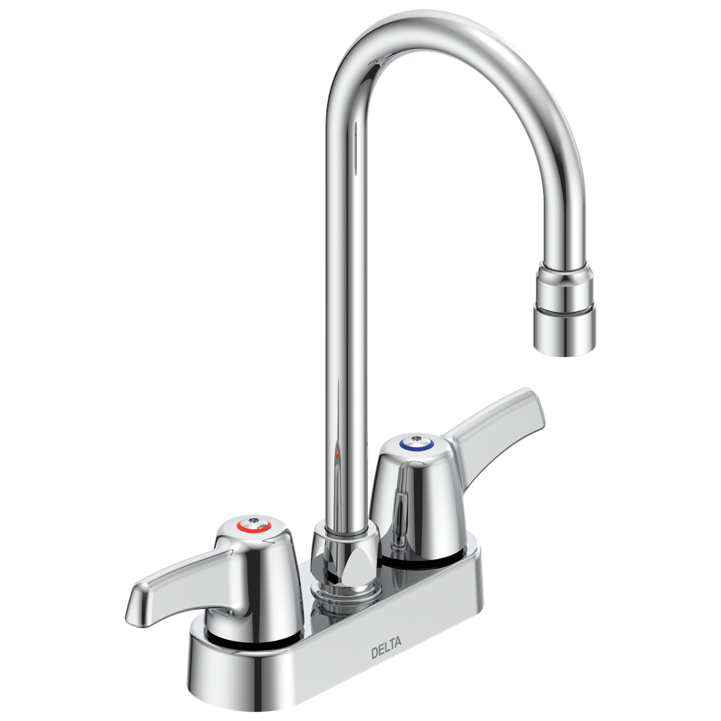 Delta 27C4833 4 C/S D/M Sink Faucet W/Gooseneck