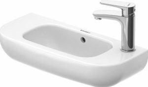 Duravit 07065000092 D-CODE HANDRINSE BASIN W/FCT HOLE ON LH SIDE OF BASIN WHITE