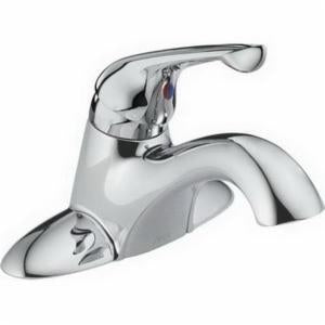 Delta 536-Tp-Dst Chrome 4"Cc S/L Lav Faucet Less Pop-Up -Tract-Pack