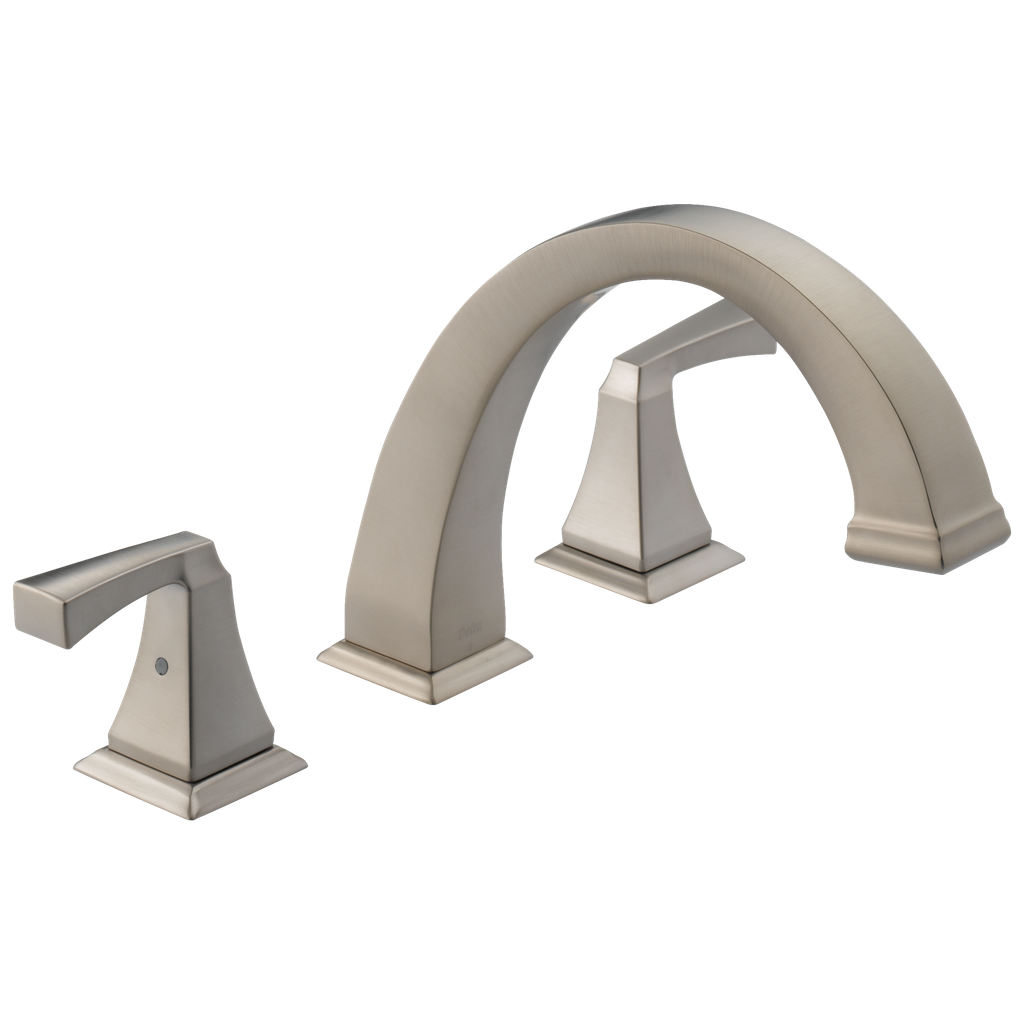 Delta T2751-Ss Dryden: Roman Tub Trim Stainless Two Handle Lever