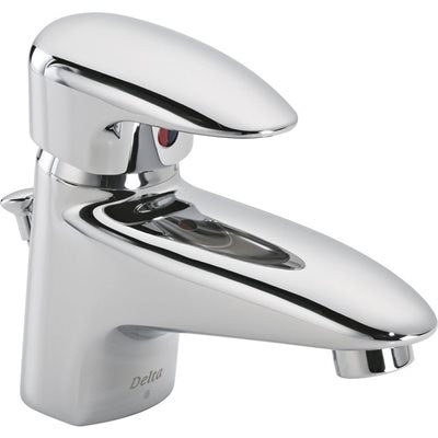 Delta 532Lf-Wf Spree Chrome S/L Lav Faucet W/Popup For 1 Or 3 Hole Installation, Lead Free