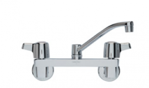 Delta 27W660Lf Wallmount Kitchen Faucet L/Soap Dish, Lead Free