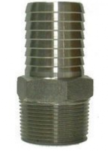 Boshart SSMA-125 1-1/4" 304SS INSERT X MIP MALE ADAPTER, 114SSIMA