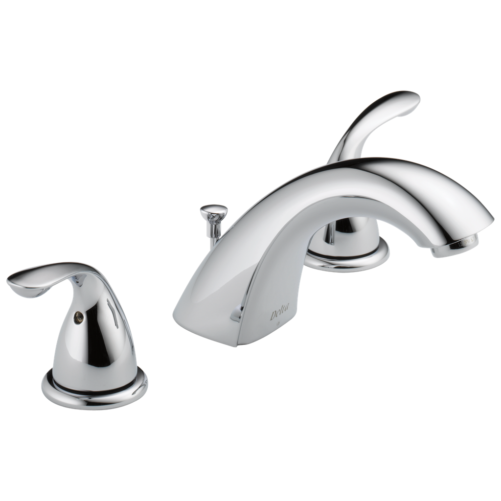 Delta 3530Lf-Mpu Classic 2 Lever Hdl Widespread Lav Faucet, C/W Pop-Up, Chrome