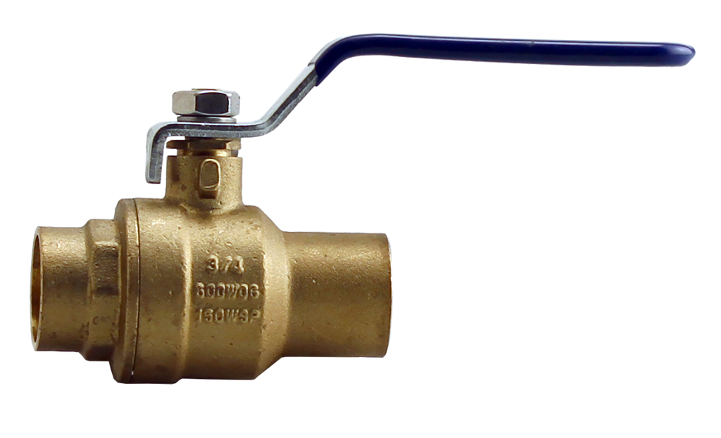 Boshart 082WDC-07NL 34BVCWD 3/4" CXC BALL VALVE W/DRAIN - 600PSI WOG