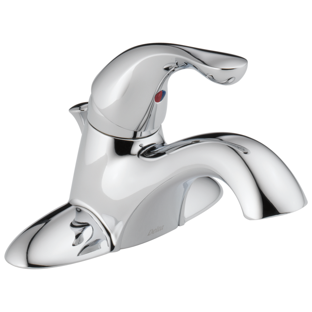 Delta 520-Dst Chrome S/L 4Cc Lav Faucet W/Pop-Up