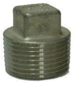 Boshart 12SS304P 2-SSP-05 1/2" 304 SS CORED PLUG SQ HD