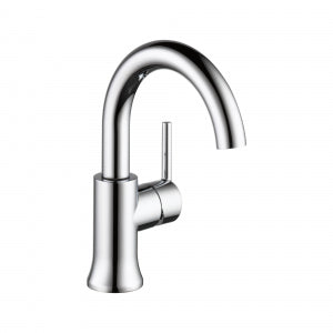 Delta 559Ha-Dst Chrome Trinsic: Single Handle High-Arc Lavatory Faucet With Pop-Up Single Handle Lever