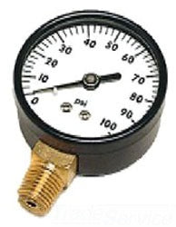 Boshart PG-200 2PG200 2" PRESSURE GAUGE 0-200 PSI, 1/4" LM