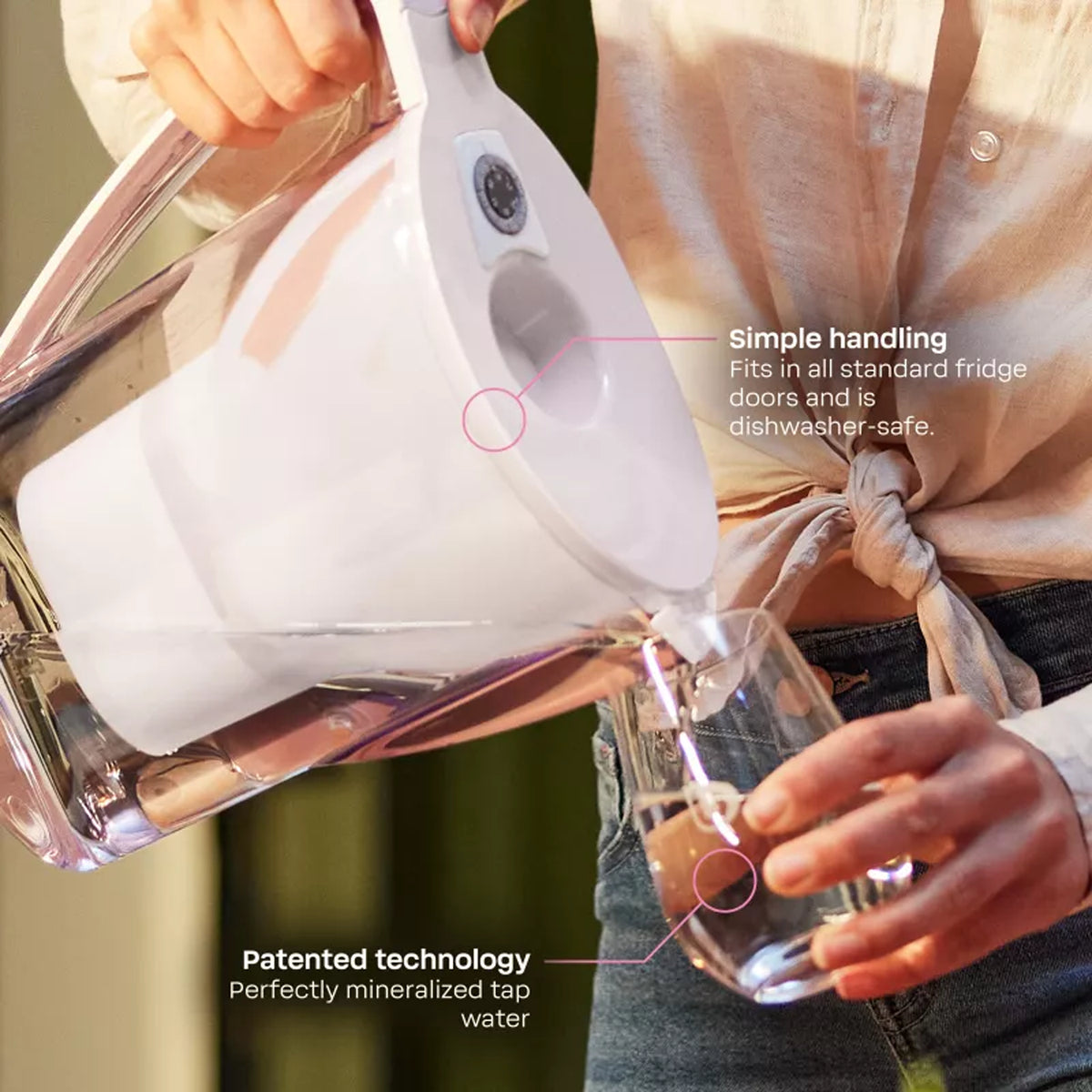 BWT AQUAlizer 11-Cup Magnesium Water Filter Pitcher – White