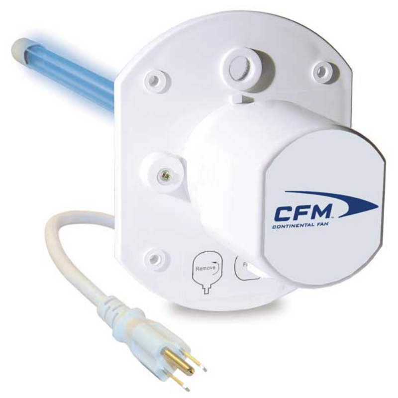 Purificador de aire en conducto CFM CX-AIRE con luz germicida UVC 