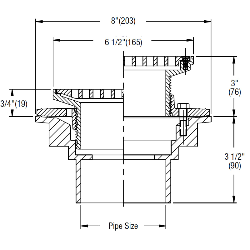 Watts FD-1160 - Chemical Resistant PVC Floor Drain IMG 2