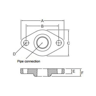 GRUNDFOS 539615 1-1/2IN BRONZE FLANGE SET