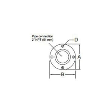 GRUNDFOS 96409355 2IN BRNZ FLANGE SET